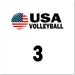 USA Volleyball #3 T-shirt Design Posters and Art